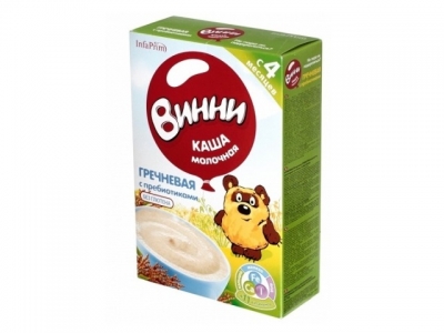 Винни каша молочная гречневая с пребиотиками 200 гр