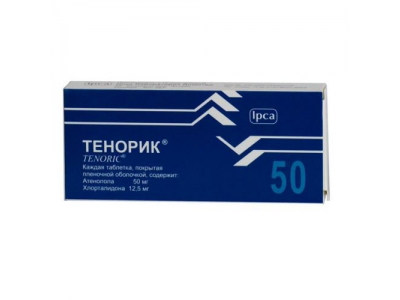 Тенорик 50 мг/12,5 мг № 28 таблетки