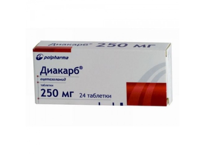 Диакарб 250 мг №30 таб