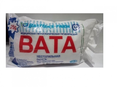 Вата н/стер 25г  