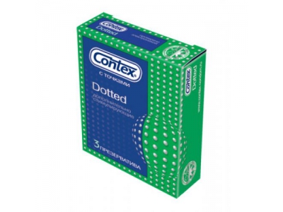 Презервативы Contex Dotted с точками №3