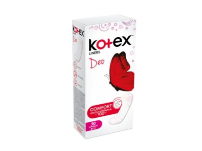 Прокладки ежедневные Kotex Deo Ультратонкие №20