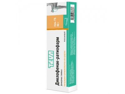 Диклофенак-ратиофарм 1% 40 г гель