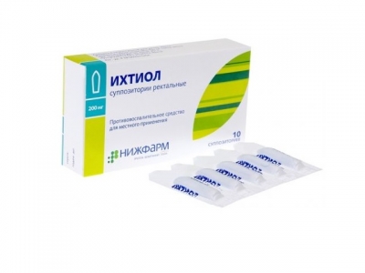 Ихтиол рект.свечи №10