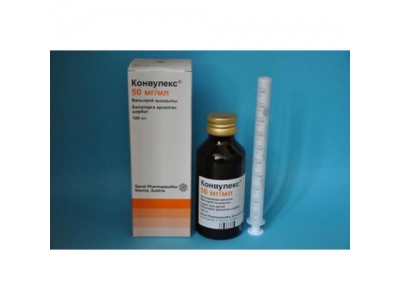 Конвулекс 0,05/1мл 100мл сироп