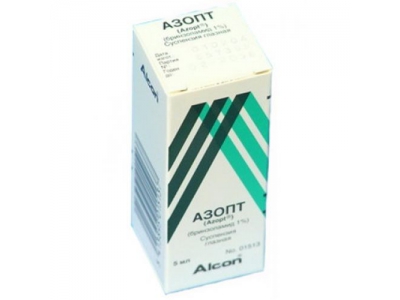 Азопт капли глазные/суспензия 1% 5 мл